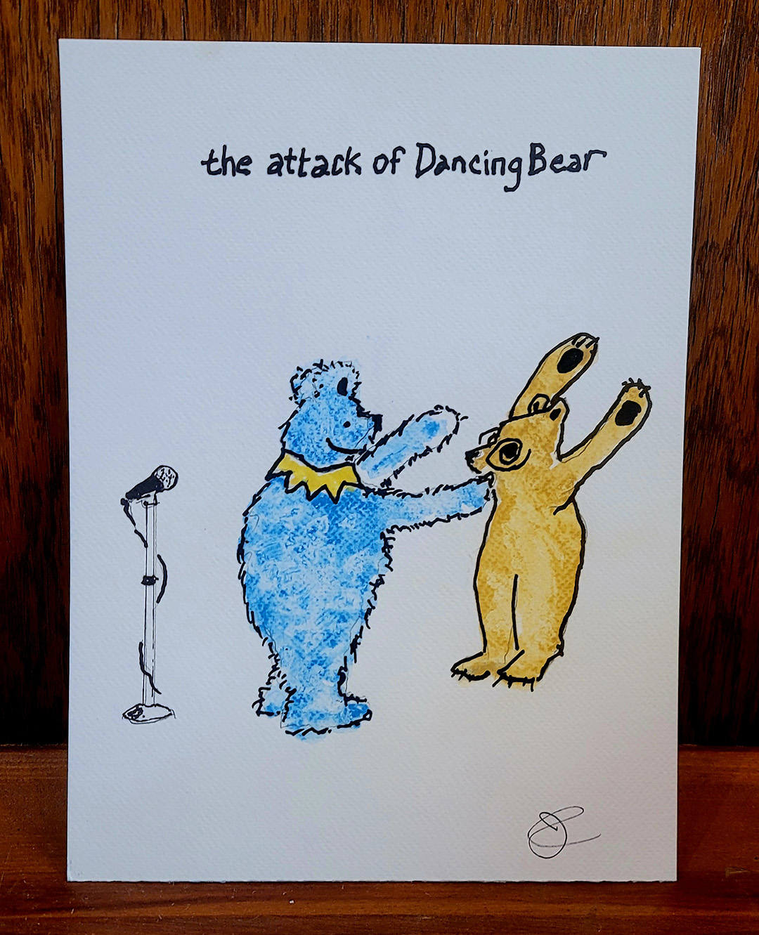 The Attack of the Dancing Bear painting