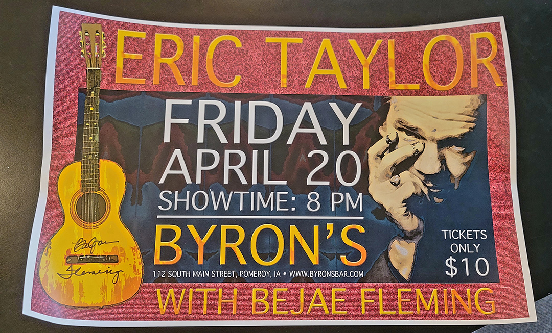 Signed Bejae Fleming Poster w/ Eric Taylor