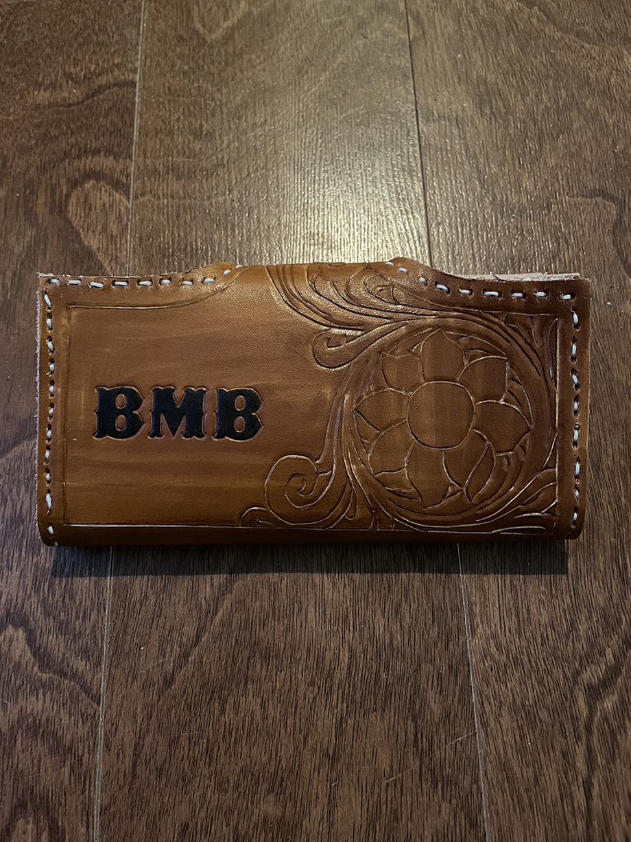 Custom Made Leather Clutch Wallet