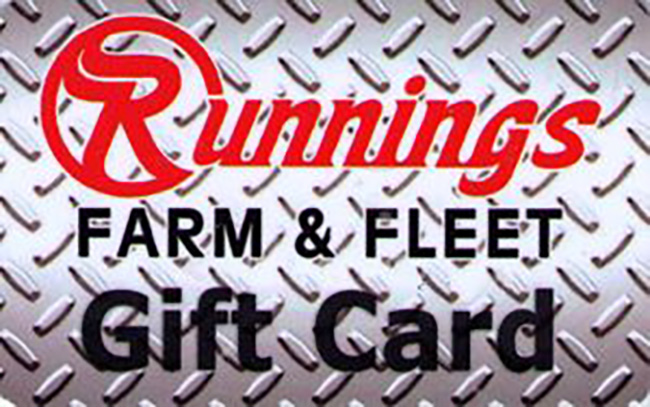 Runnings Gift Card ($100)